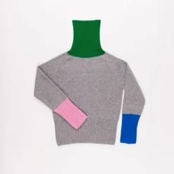 Femme LA FETICHE Mailles-- Pull polo Rudimini - Gris