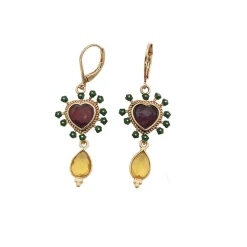 Femme LA2L Boucles D'oreilles-- Boucles d'oreilles Sacha Exvoto - Vert