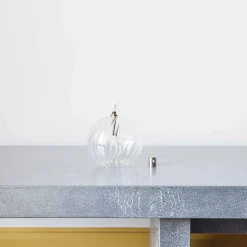 1139 BAZAR DE LUXE Lampes-Lampe à huile sphère striée