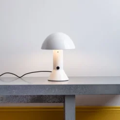 1437 MARTINELLI LUCE Lampes-Lampe de table Elmetto - Blanc