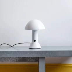 1437 MARTINELLI LUCE Lampes-Lampe de table Elmetto - Blanc