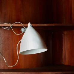 125 TSE TSE Lampes-Lampe pince Cornette en porcelaine - Mate