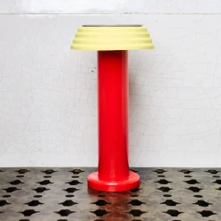 2024 SOWDEN Lampes-Lampe portable rechargeable - Rouge Jaune - Sowden