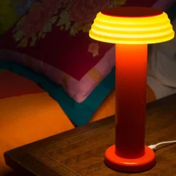 2024 SOWDEN Lampes-Lampe portable rechargeable - Rouge Jaune - Sowden