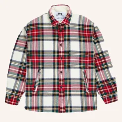 Homme Later Vestes-- Veste Boule Ecossais - Rouge