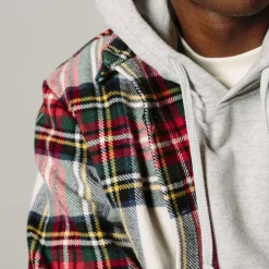 Homme Later Vestes-- Veste Boule Ecossais - Rouge