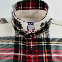 Homme Later Vestes-- Veste Boule Ecossais - Rouge