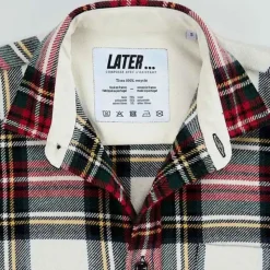 Homme Later Vestes-- Veste Boule Ecossais - Rouge