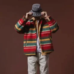 Homme Later Vestes-- Veste Inca - Rouge