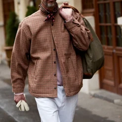 Homme Later Vestes-- Veste Sherlock - Marron