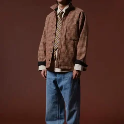 Homme Later Vestes-- Veste Sherlock - Marron