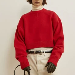 Femme Laurence Bras L'esprit Merci|Mailles-- Pull Alexis - Rouge