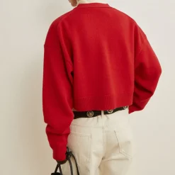 Femme Laurence Bras L'esprit Merci|Mailles-- Pull Alexis - Rouge