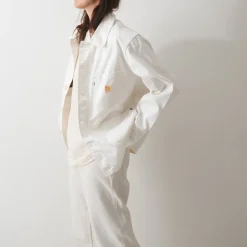 Femme NN07 Vestes|Vestes-Le Laboureur x NN. 07 x Merci - Veste Tréfle Coeur - Jaune