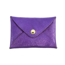 Femme Les Cleias Porte Monnaie|Porte Monnaie-Les Cléias - Porte-Cartes Origami - Violet