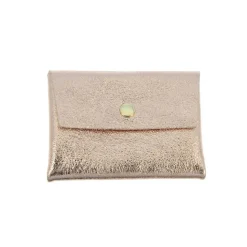 Femme Les Cleias Porte Monnaie|Porte Monnaie-Les Cléias - Porte-Monnaie Double - Rose