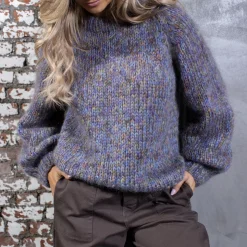 Femme Les Tricots D'o Mailles-Les Tricots D'o - Pull Col rond - Bleu
