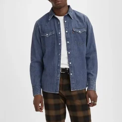 Homme Levis Chemises-Levi's - Chemise Bartsow Western - Indigo