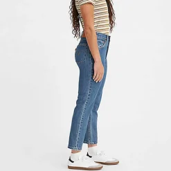 Femme LEVIS Jeans-Levi's - Jeans 501 Crop - Bleu