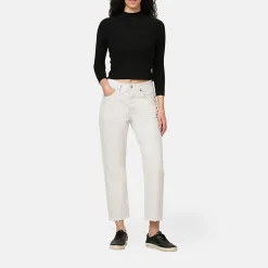 Femme LEVIS Jeans-Levi's - Jeans 501 Crop - Ecru