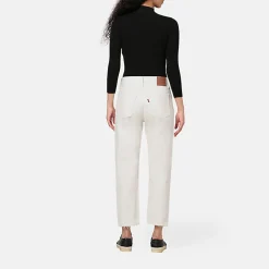 Femme LEVIS Jeans-Levi's - Jeans 501 Crop - Ecru