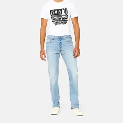 Homme Levis Jeans-- Jeans 501 Original - Bleu Let It Happen