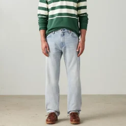 Homme Levis Jeans-Levi's - Jeans 555 Relaxed Straight - Baby Blue