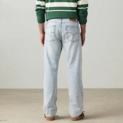 Homme Levis Jeans-Levi's - Jeans 555 Relaxed Straight - Baby Blue