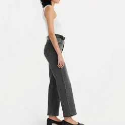 Femme LEVIS Jeans-Levi's - Jeans Droit Ribcage Ankle - Gris