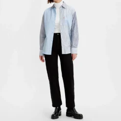 Femme Levi's Jeans-Levi's - Jeans Ribcage Straight Ankle - Noir