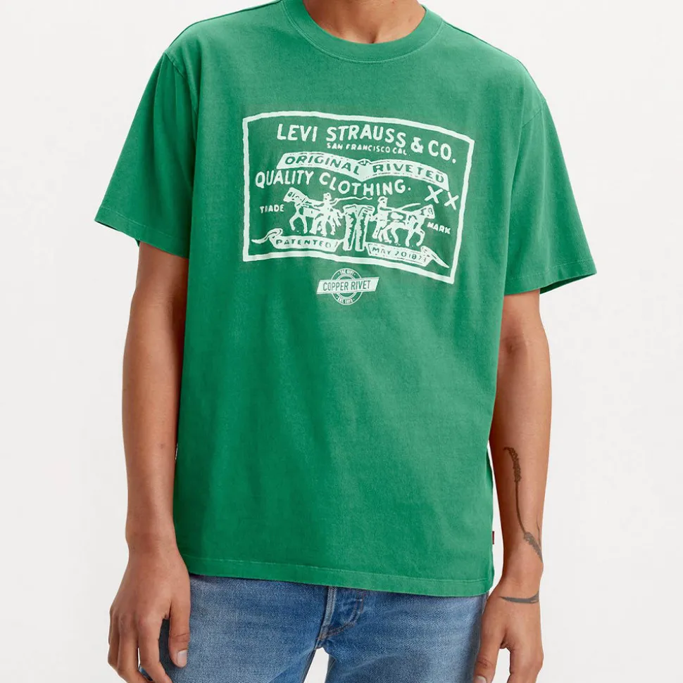 Femme Levi's T-shirts-Levi's - T-Shirt Vintage - Vert