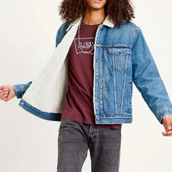 Femme Levi's Vestes-Levi's - Veste Tucker Sherpa - Fable