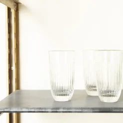 115 LA ROCHERE Verres À Eau-Long drink en verre pressé - Ouessant