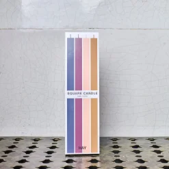 208 HAY Bougies & Parfums D'intérieur-Lot 4 bougie Carré - Dark
