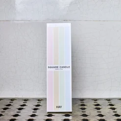 208 HAY Bougies & Parfums D'intérieur-Lot 4 bougie Carré - Fresh