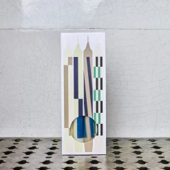 208 HAY Bougies & Parfums D'intérieur-Lot 4 bougie Motifs - Cream