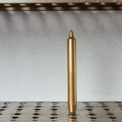 241 SAS CIR Bougies & Parfums D'intérieur-Lot de 6 bougies dorées - Madeleine