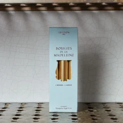 241 SAS CIR Bougies & Parfums D'intérieur-Lot de 6 bougies dorées - Madeleine