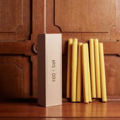 992 APIS CERA Bougies & Parfums D'intérieur|Accessoirisez Votre Intérieur-Lot de Chandelles Lucienne - Jaune