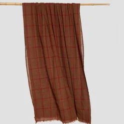 Femme LOVAT u0026 GREEN Foulards & Echarpes-Lovat & Green - Echarpe Sorolla - Rouge