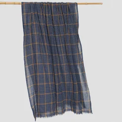 Femme LOVAT u0026 GREEN Foulards & Echarpes-Lovat & Green - Echarpe Sorolla - Marine