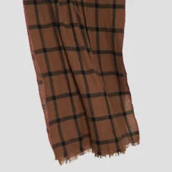 Femme LOVAT u0026 GREEN Foulards & Echarpes-Lovat & Green - Echarpe Yiadom - Marron