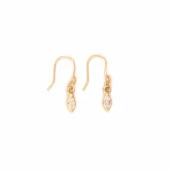Femme LUJ Boucles D'oreilles-- Boucles d’oreille dormeuses Marquises - Doré