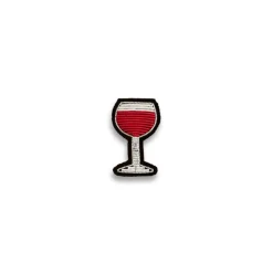 Femme MACON & LESQUOY Pin's|Pin's-Macon & Lesquoy - Broche - Verre de vin rouge
