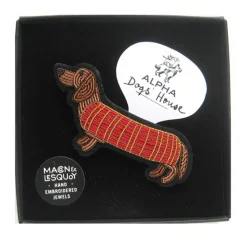 Femme MACON & LESQUOY Pin's|Pin's-Macon & Lesquoy - Broche - Teckel