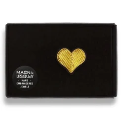 Femme MACON & LESQUOY Pin's|Pin's-Macon & Lesquoy - Broche - Coeur dore