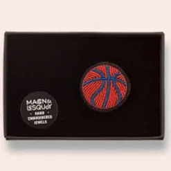 Femme MACON & LESQUOY Pin's|Pin's-Macon & Lesquoy - Broche - Ballon de basket