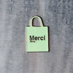 2213 HEYANG Les Accessoires Merci|L'esprit Merci-Magnet en métal Merci - Tote bag Vert