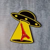 2213 HEYANG Les Accessoires Merci|L'esprit Merci-Magnet en métal Merci UFO - Tour Eiffel