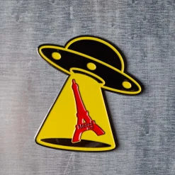 2213 HEYANG Les Accessoires Merci|L'esprit Merci-Magnet en métal Merci UFO - Tour Eiffel